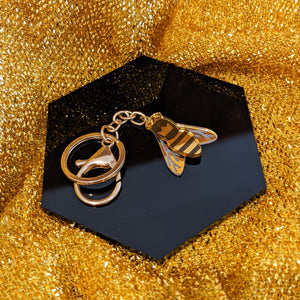 Queen Honeybee handmade accessory keychain