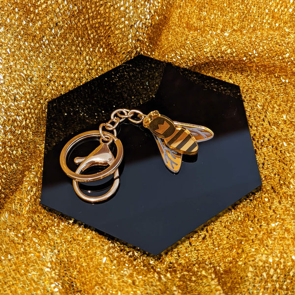 Queen Honeybee handmade accessory keychain