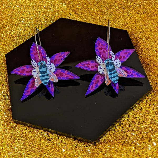 Handmade australian blue banded native bee