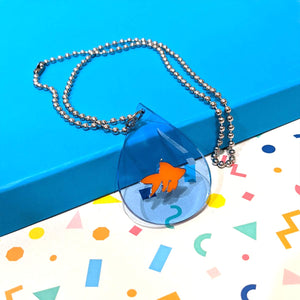 Clear fishbowl necklace