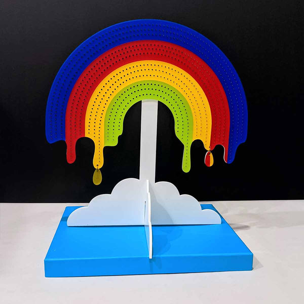 Cute statement jewellery holder on white clouds