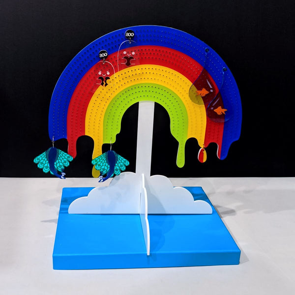 Drippy Rainbow Earring Stand