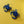 Load image into Gallery viewer, quirky blue layered acrylic crab hoop earrings