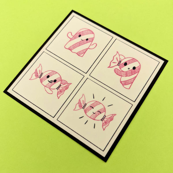 Funny candy ghost comic