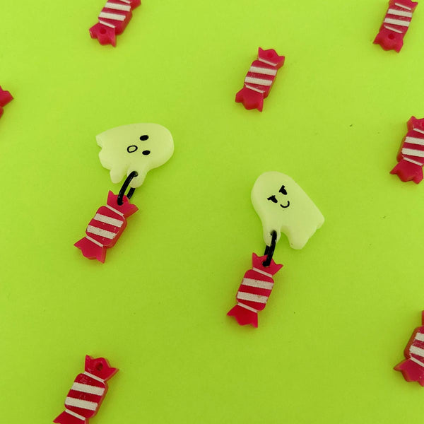 Cute ghost studs