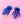 Load image into Gallery viewer, quirky blue layered acrylic jellyfish hoop earrings