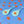 Load image into Gallery viewer, Stylish teardrop earrings made from teal acrylic featuring orange goldfish
