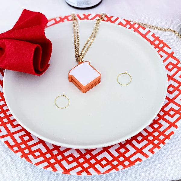 Beautiful, quirky sandwich jewelry for valentines